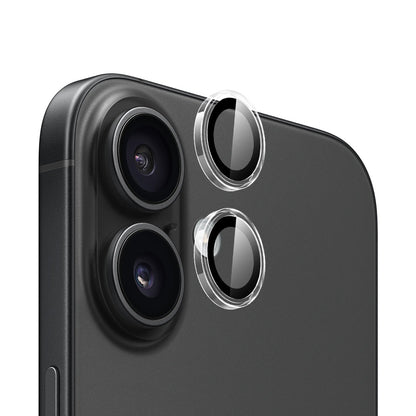 Skyddsfilm för bakre kamera Blueo Metal Frame för Apple iPhone 16 Plus / 16, härdat glas, transparent