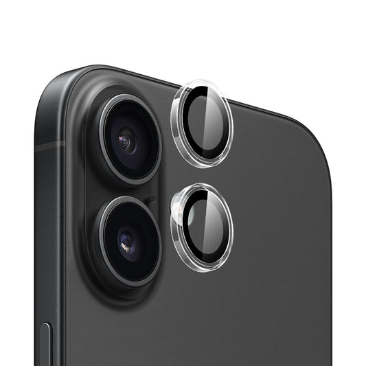 Skyddsfilm för bakre kamera Blueo Metal Frame för Apple iPhone 16 Plus / 16, härdat glas, transparent