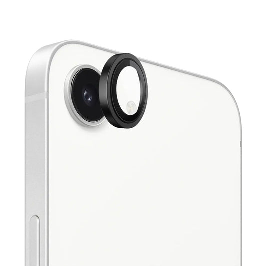 Skyddsplast för bakre kamera Blueo Metal Frame för Apple iPhone 17e / 16e, härdat glas, svart