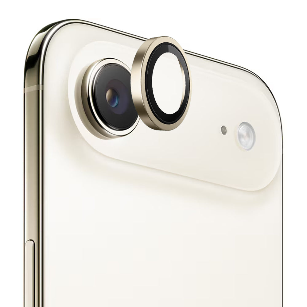Skyddsfilm för bakre kameran Blueo Metal Frame för Apple iPhone 17 Air, Härdat glas, Guld
