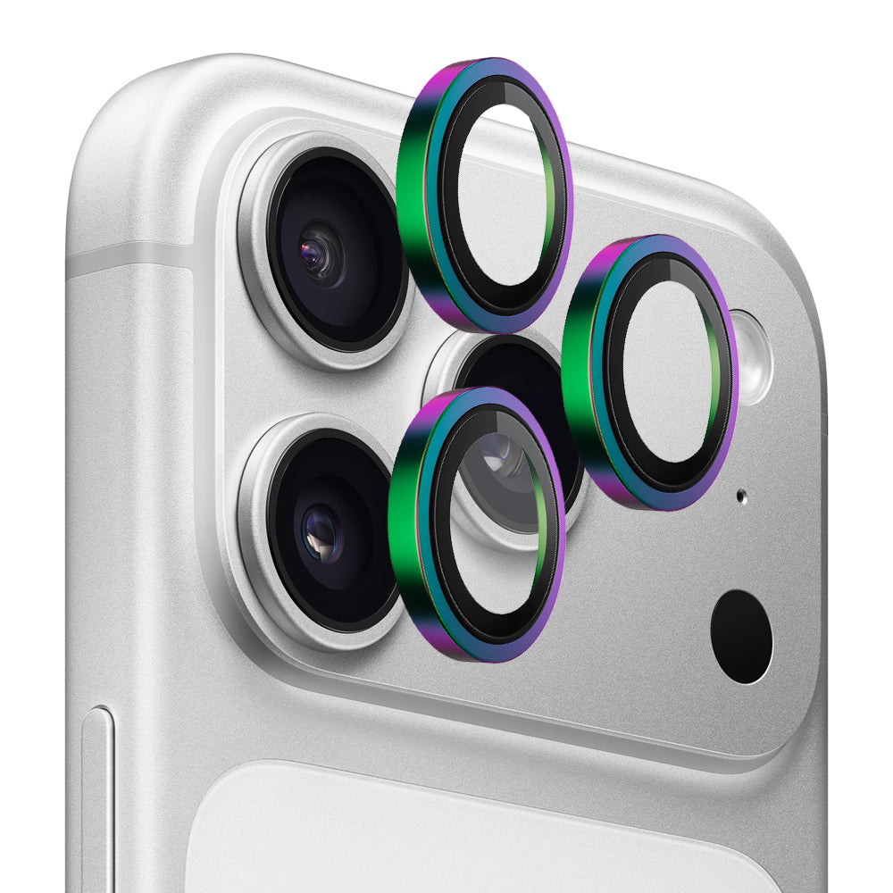 Skyddsfilm för bakre kamera Blueo Metal Frame för Apple iPhone 17 Pro Max / 17 Pro, Härdat glas, Flerfärgad