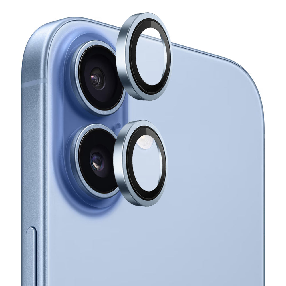 Skyddsfilm för bakre kameran Blueo Metal Frame för Apple iPhone 17, Härdat glas, Blå