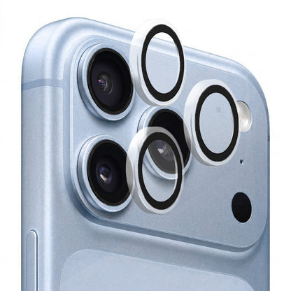Blueo Metal Frame-skydd för bakre kamera till Apple iPhone 18 Pro / 18 Pro Max, härdat glas, transparent