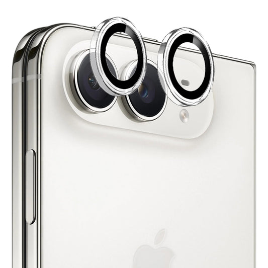 Blueo skyddsfilm för bakre kamera med metallram för Apple iPhone Duo, härdat glas, transparent
