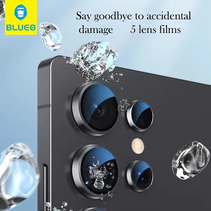 Blueo Rear Camera Protection Film for Samsung Galaxy S26 Ultra S948, Tempered Glass, Silver