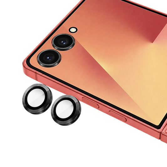 Blueo bakkameraskyddsfilm för Samsung Galaxy Z Flip8 F776, härdat glas, svart
