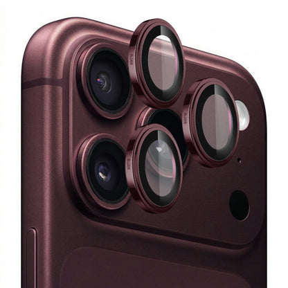 Blueo Sapphire Crystal-skyddsfilm för bakre kamera till Apple iPhone 18 Pro / 18 Pro Max, härdat glas, vinröd