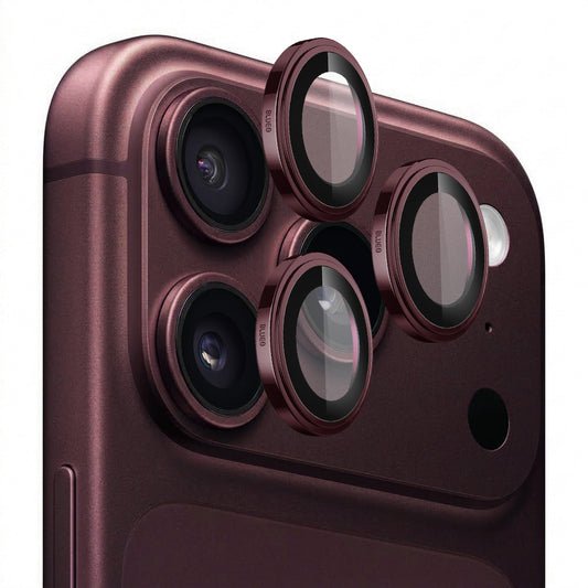 Blueo Sapphire Crystal-skyddsfilm för bakre kamera till Apple iPhone 18 Pro / 18 Pro Max, härdat glas, vinröd