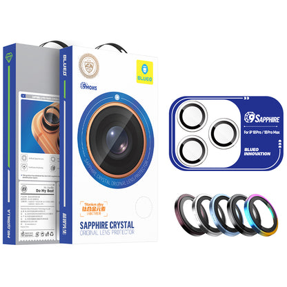 Blueo Sapphire Crystal-skyddsfilm för bakre kamera till Apple iPhone 18 Pro / 18 Pro Max, härdat glas, vinröd