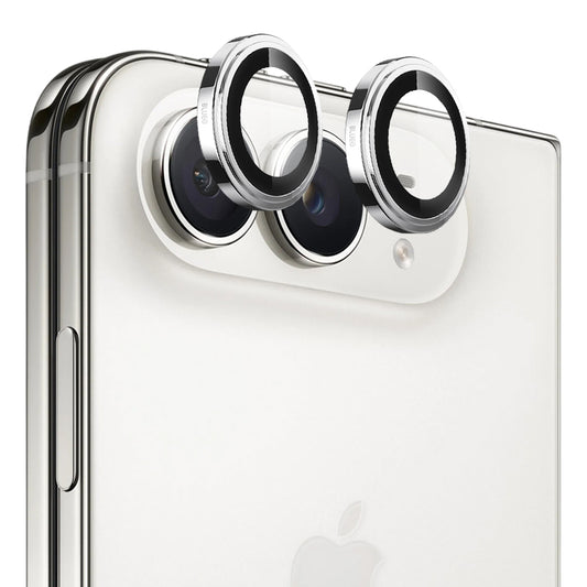 Blueo Sapphire Crystal skyddsfilm för bakre kamera till Apple iPhone Duo, härdat glas, silverfärgad