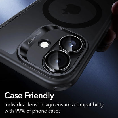 Skyddsfilm för bakre kamera ESR Armorite för Apple iPhone 17 / 16 Plus / 16, Härdat glas, Set med 2 stycken, Svart