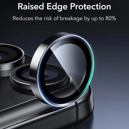 Skyddsfilm för bakre kamera ESR Armorite för Apple iPhone 17 Pro Max, Härdat glas, Set med 2 stycken, Svart