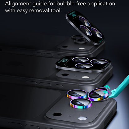 Skyddsfilm för bakre kamera ESR Armorite för Apple iPhone 18 Pro / 18 Pro Max, härdat glas, flerfärgad