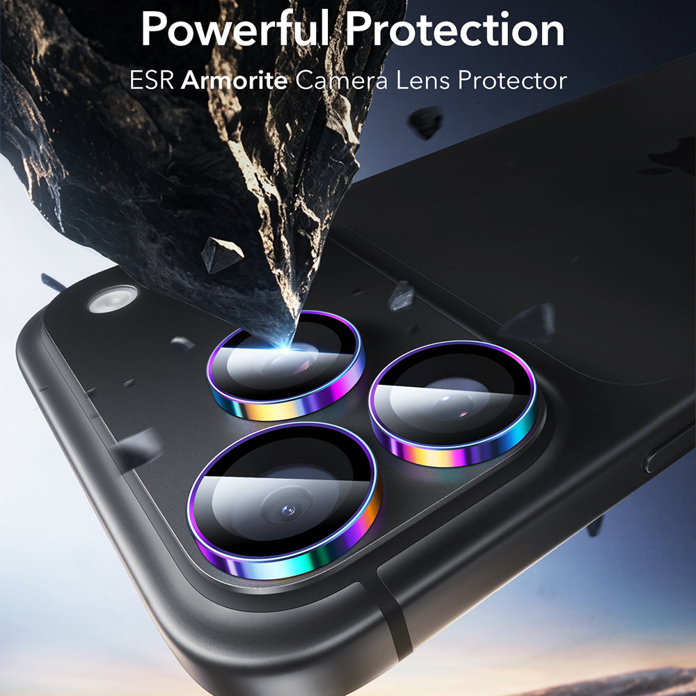 Skyddsfilm för bakre kamera ESR Armorite för Apple iPhone 18 Pro / 18 Pro Max, härdat glas, flerfärgad
