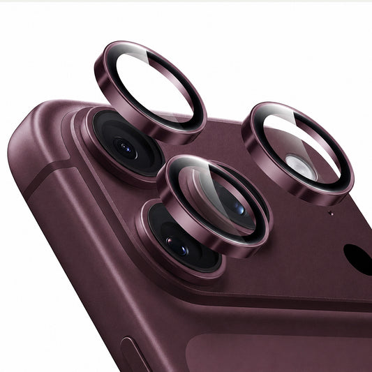Skyddande bakre kameraskydd ESR Armorite för Apple iPhone 18 Pro / 18 Pro Max, härdat glas, mörk vinröd