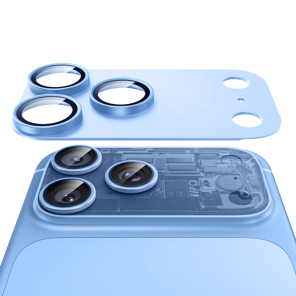 Bakre kameraskydd ESR Armorite Pro för Apple iPhone 18 Pro Max, Härdat glas, Blå