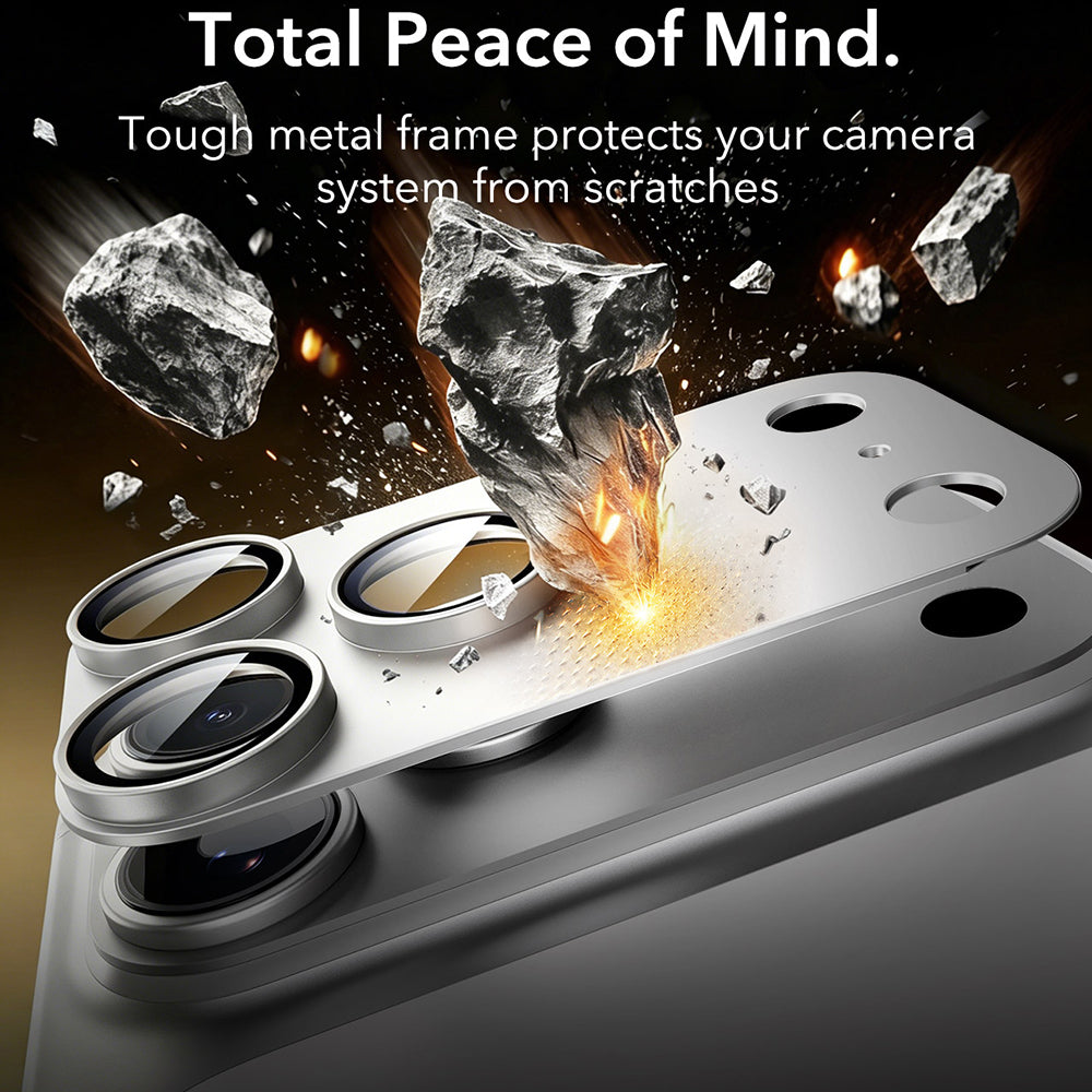 ESR Armorite Pro bakkameraskyddsfilm för Apple iPhone 18 Pro Max, härdat glas, silver