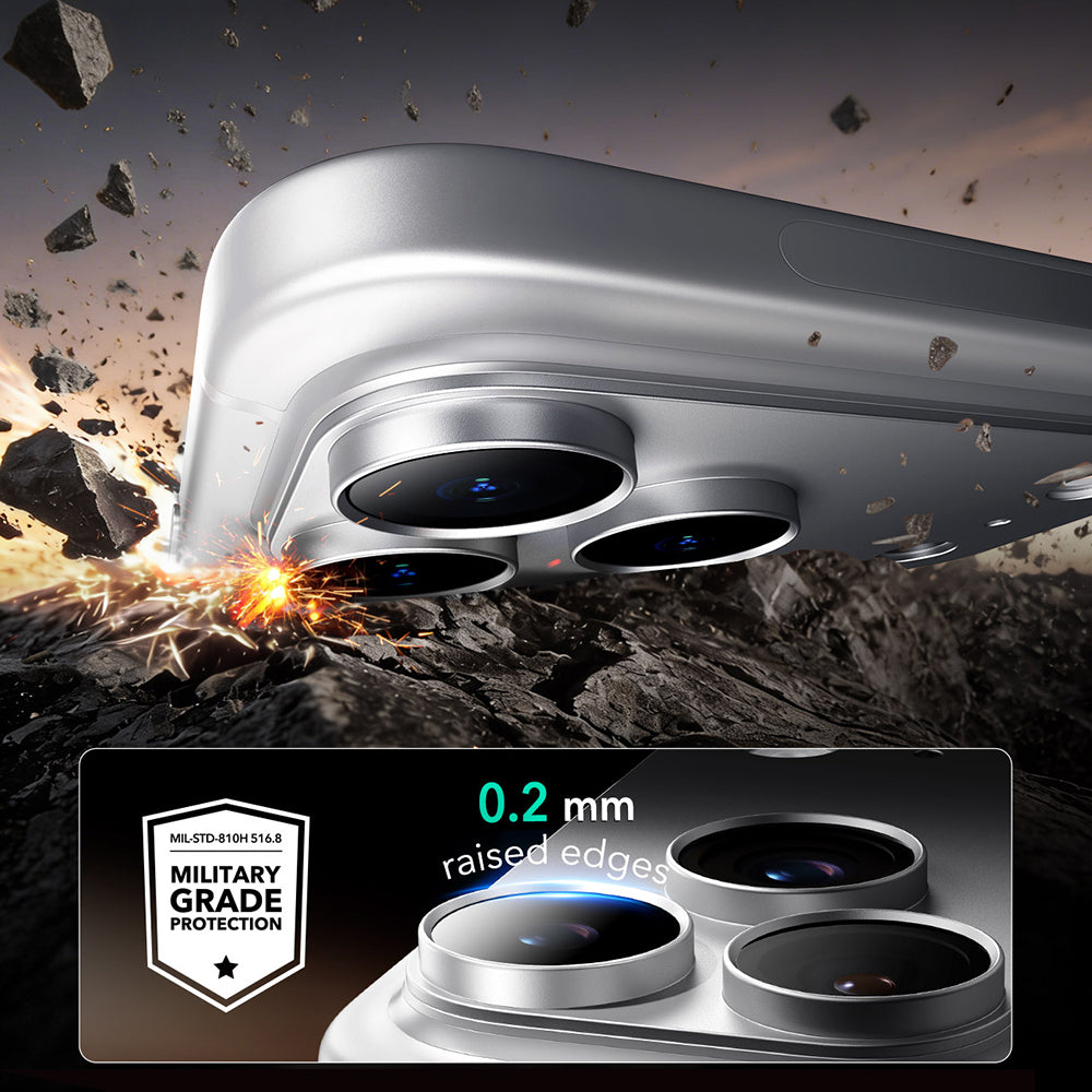ESR Armorite Pro bakkameraskyddsfilm för Apple iPhone 18 Pro Max, härdat glas, silver