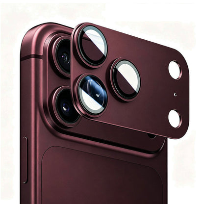 Skyddsfilm för bakre kamera Lito Crown Halo AR + AF för Apple iPhone 18 Pro Max, härdat glas, vinröd