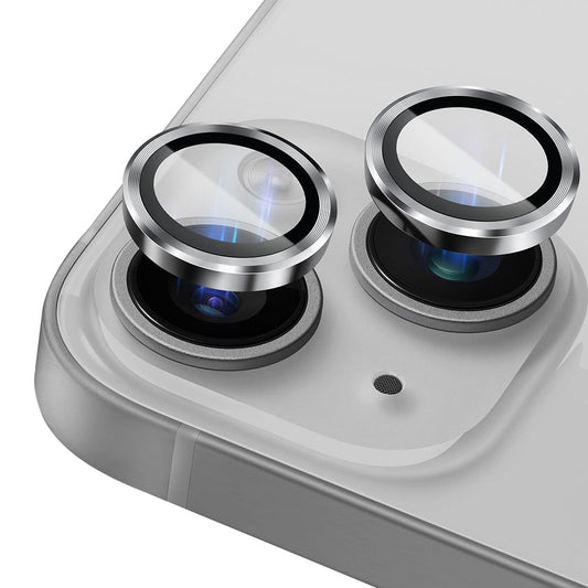 Skyddande bakre kameraskydd Lito S+ för Apple iPhone 14, härdat glas, silver