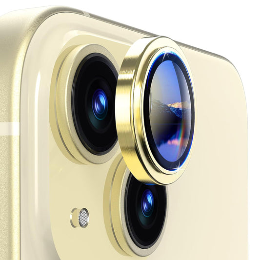 Skyddsfilm för bakre kamera Lito S+ för Apple iPhone 14, härdat glas, gul