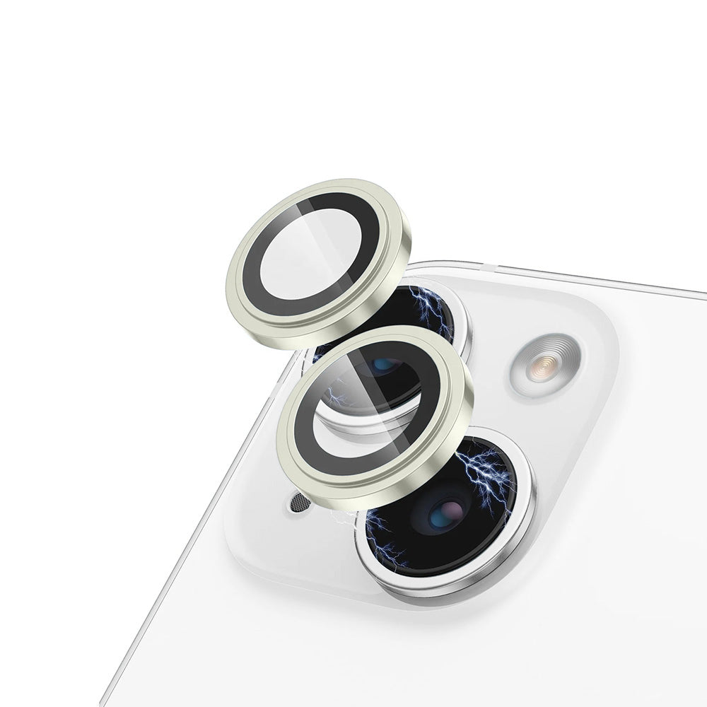 Skyddsfilm för bakre kamera Lito S+ för Apple iPhone 15 Plus / 15, härdat glas, gul