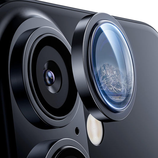 Skyddsfilm för bakre kamera Lito S+ för Apple iPhone 16 Plus / 16, härdat glas, svart