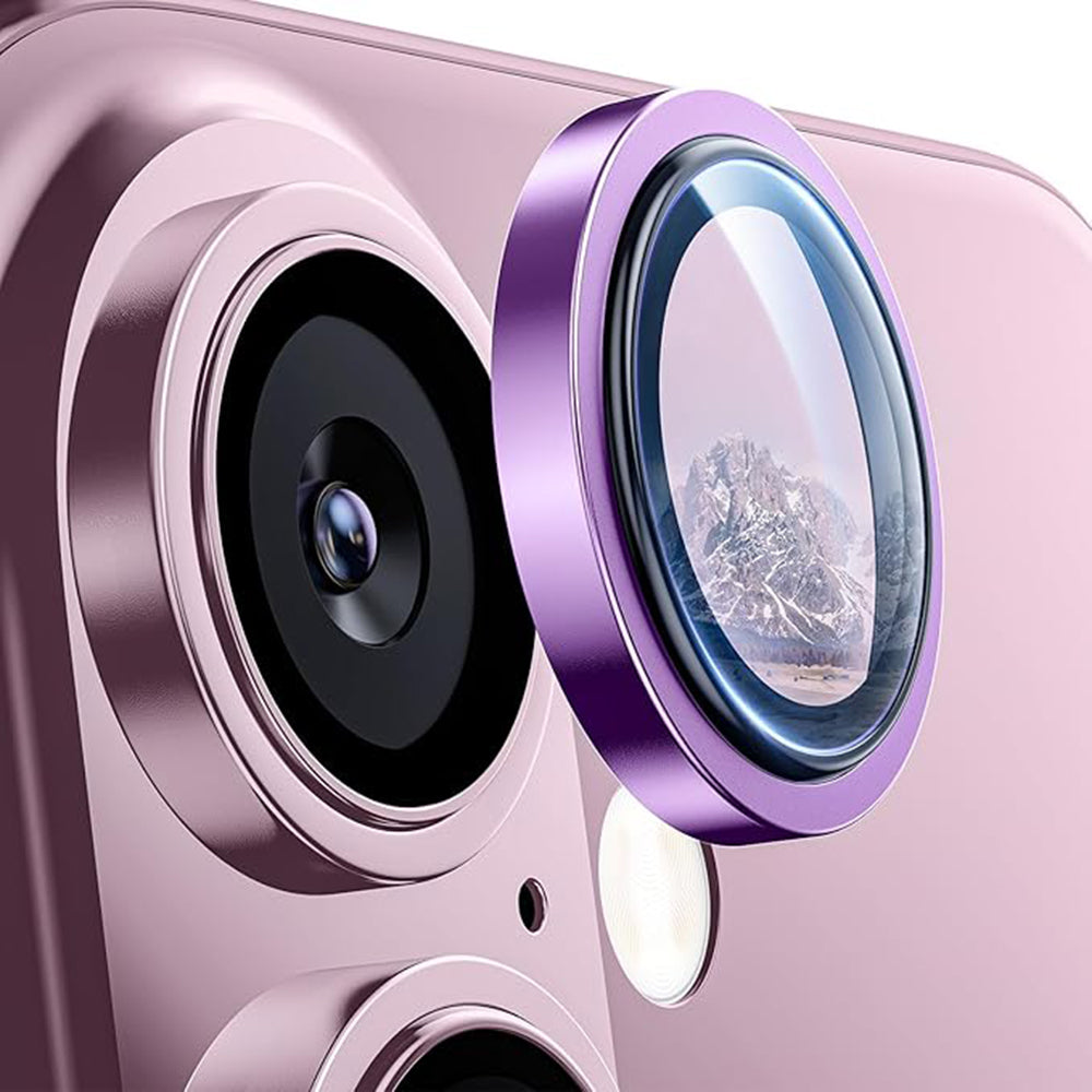Skyddande bakre kameraskydd Lito S+ för Apple iPhone 16 Plus / 16, härdat glas, rosa
