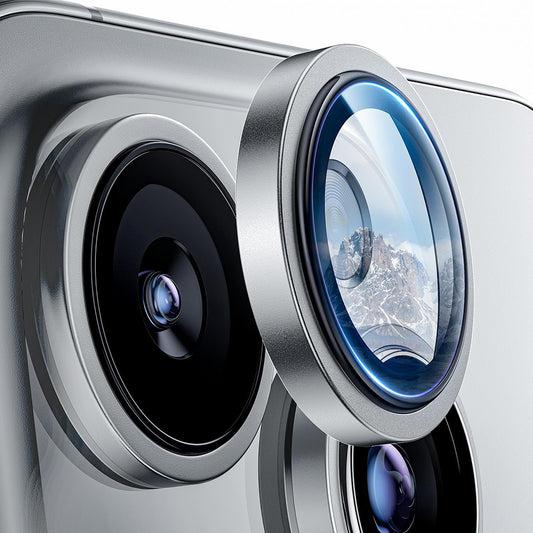 Skyddsfilm för bakre kamera Lito S+ för Apple iPhone 16 Pro Max / 16 Pro, härdat glas, silver