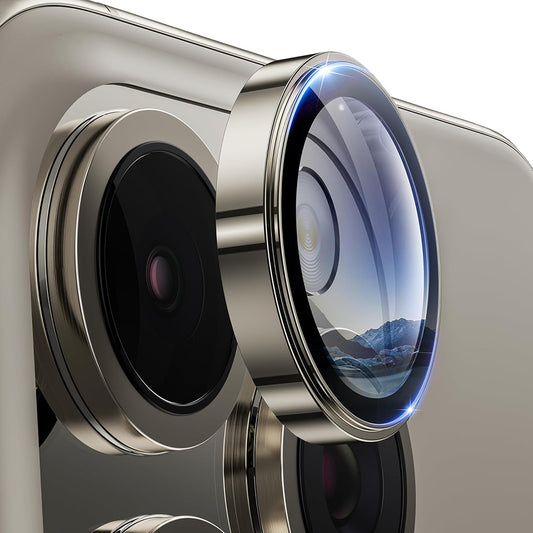 Skyddsfilm för bakre kamera Lito S+ för Apple iPhone 16 Pro Max / 16 Pro, härdat glas, metallgrå