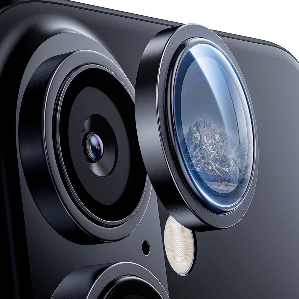 Skyddsfilm för bakre kameran Lito S+ för Apple iPhone 17, Härdat glas, Svart