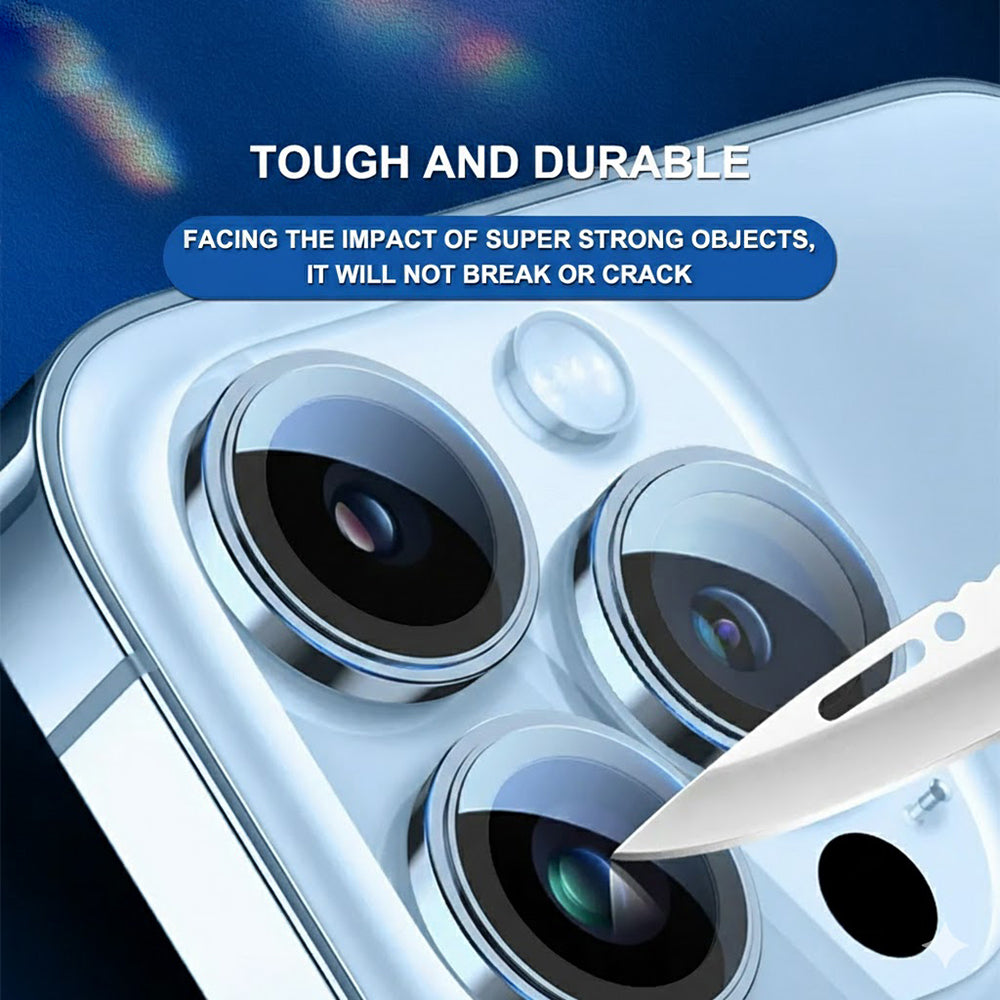 Skyddande bakre kameraskydd Lito S+ för Apple iPhone 18 Pro / 18 Pro Max, härdat glas, silver