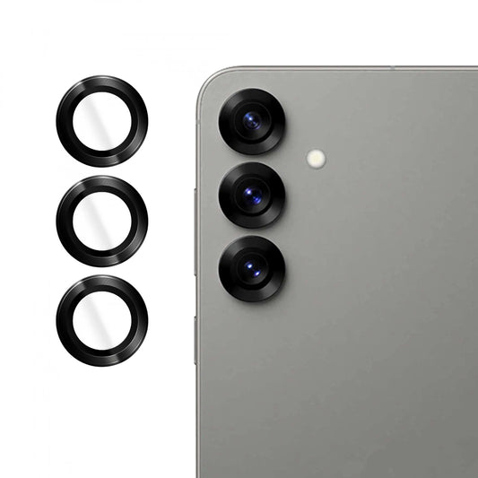 Skyddsfodral för bakre kamera Lito S+ för Samsung Galaxy S25 S931, härdat glas, svart