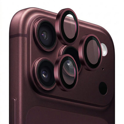 Skyddsfilm för bakre kamera Lito Titanium AR för Apple iPhone 18 Pro / 18 Pro Max, härdat glas, vinröd