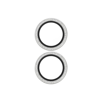 Skyddsfilm för bakre kamera PanzerGlass Hoops Glitter för Apple iPhone 17 / 16 Plus / 16, Härdat glas, Silver