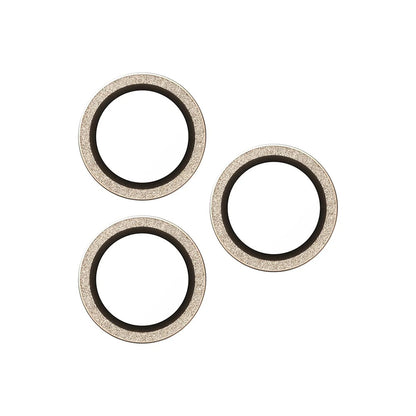 Skyddsfilm för bakre kameran PanzerGlass Hoops Glitter för Apple iPhone 17 Pro Max / 17 Pro / 16 Pro Max / 16 Pro, Härdat glas, Guld
