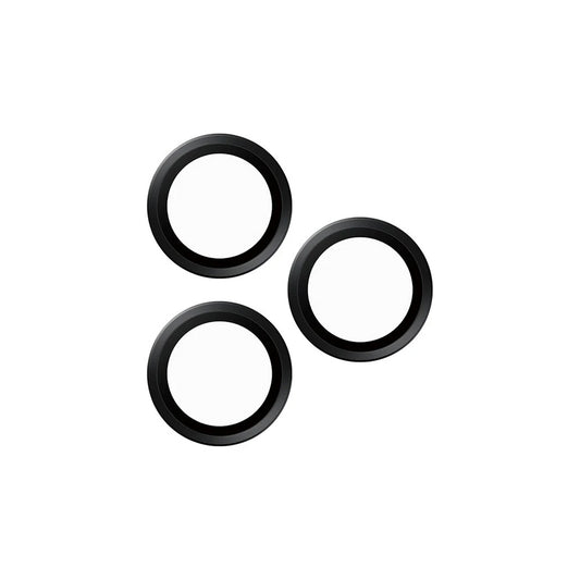 Skyddsfilm för bakre kamera PanzerGlass Hoops för Apple iPhone 16 Pro Max / 16 Pro, Härdat glas, Svart