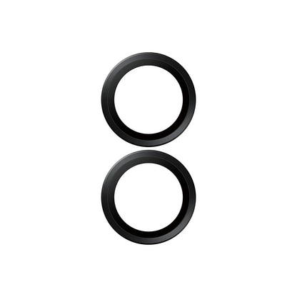 Skyddsfilm för bakre kameran PanzerGlass Hoops för Apple iPhone 17 / 16 Plus / 16, Härdat glas, Svart