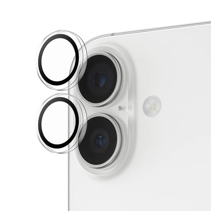 Skyddsfilm för bakre kamera PanzerGlass Hoops för Apple iPhone 17 / 16 Plus / 16, Härdat glas, Transparent