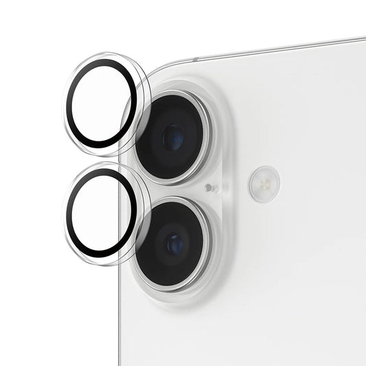Skyddsfilm för bakre kamera PanzerGlass Hoops för Apple iPhone 17 / 16 Plus / 16, Härdat glas, Transparent