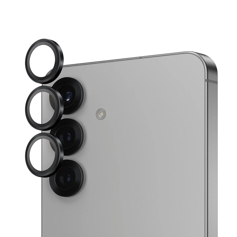 Skyddsfilm för bakre kameran PanzerGlass Hoops för Samsung Galaxy S25 S931, Härdat glas, Svart