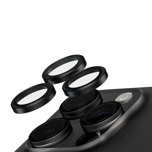 Skyddsfilm för bakre kamera PanzerGlass Safe. för Apple iPhone 16 Pro Max / 16 Pro, Härdat glas, Svart