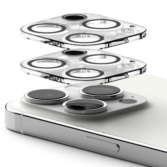 Ringke bakkameraskyddsfilm för Apple iPhone 15 Pro, härdat glas, set med 2 stycken, transparent