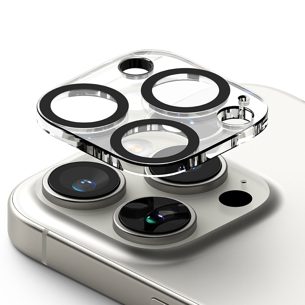 Skyddsfilm för bakre kameran Ringke för Apple iPhone 16 Pro Max / 16 Pro, Härdat glas, Set med 2 stycken, Transparent