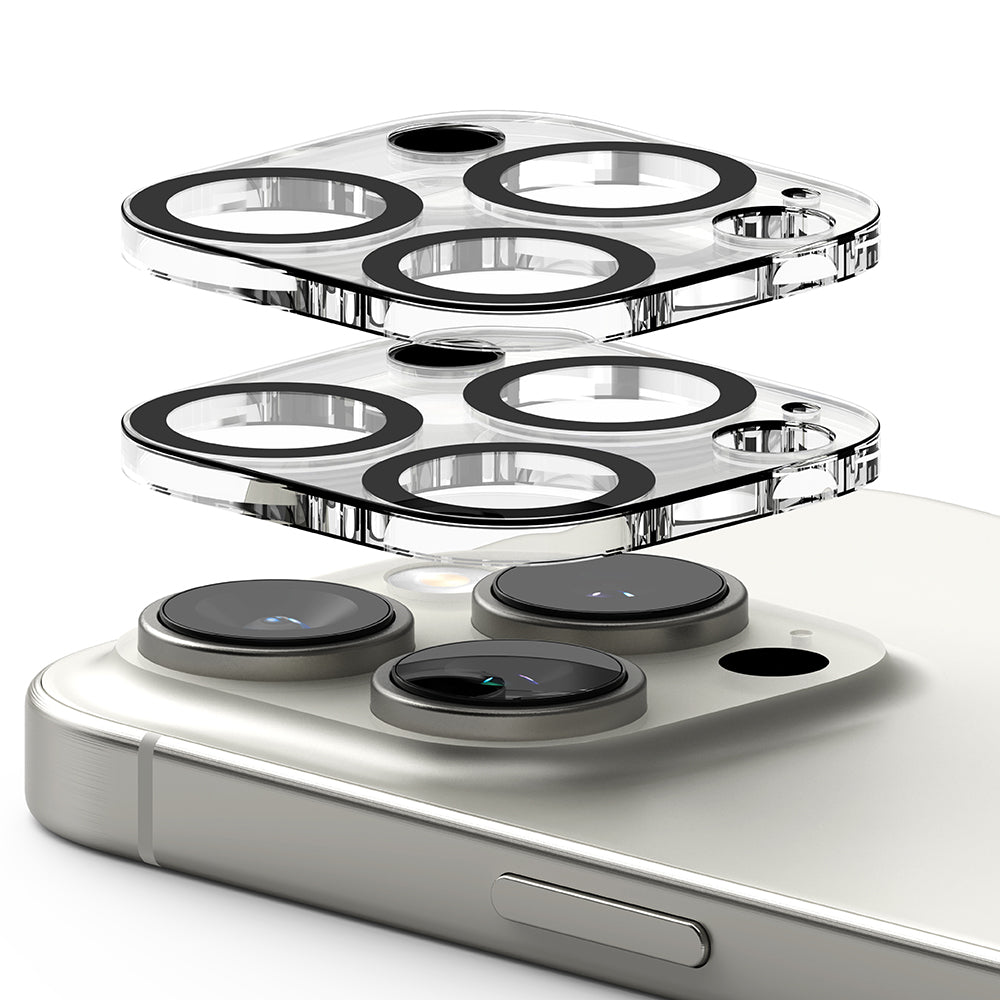 Skyddsfilm för bakre kameran Ringke för Apple iPhone 16 Pro Max / 16 Pro, Härdat glas, Set med 2 stycken, Transparent