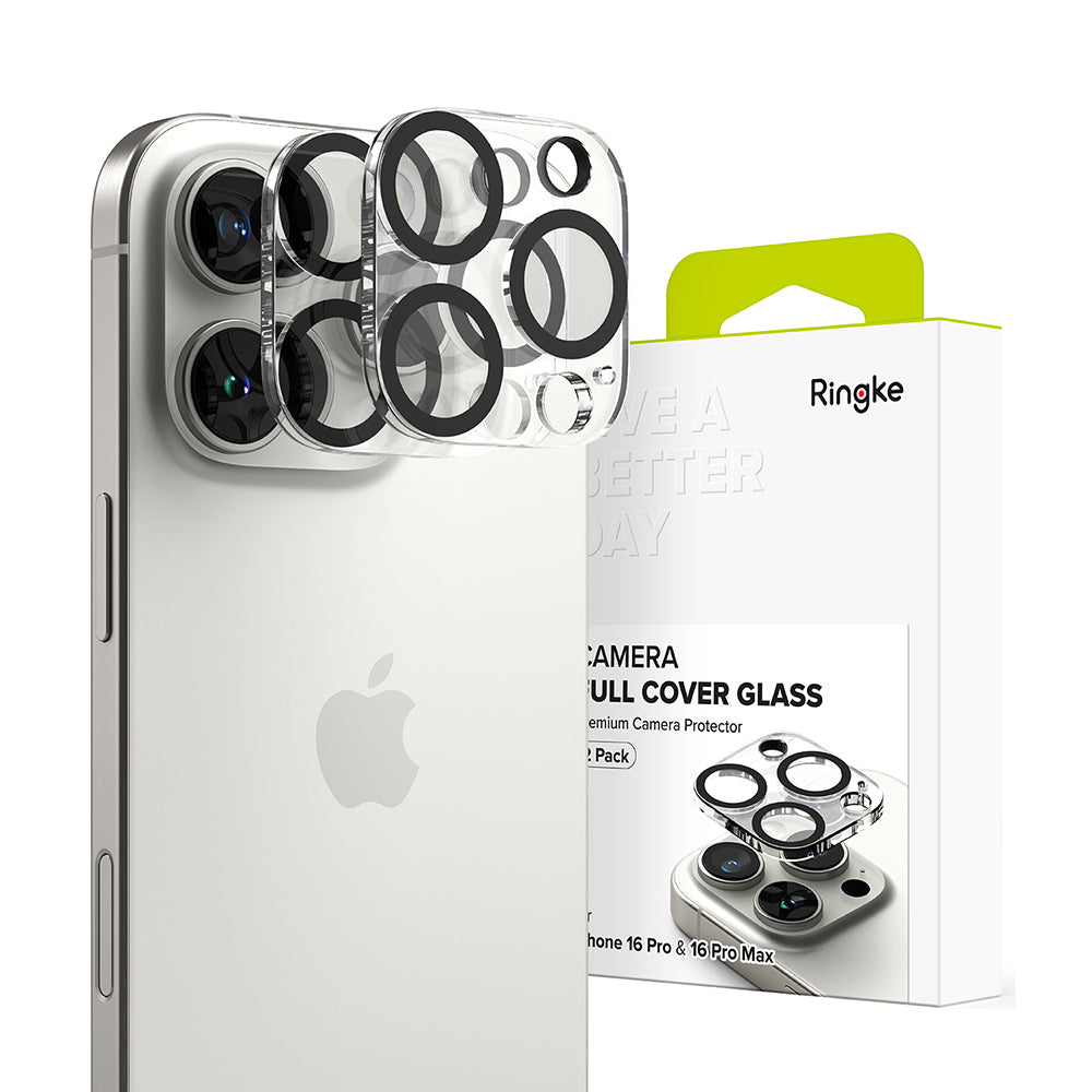 Skyddsfilm för bakre kameran Ringke för Apple iPhone 16 Pro Max / 16 Pro, Härdat glas, Set med 2 stycken, Transparent