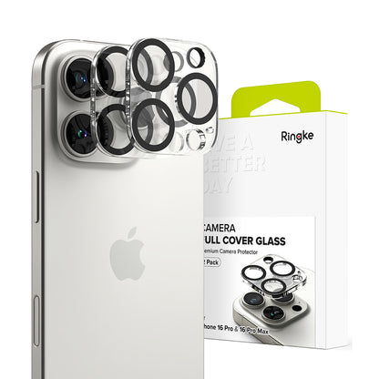 Skyddsfilm för bakre kameran Ringke för Apple iPhone 16 Pro Max / 16 Pro, Härdat glas, Set med 2 stycken, Transparent