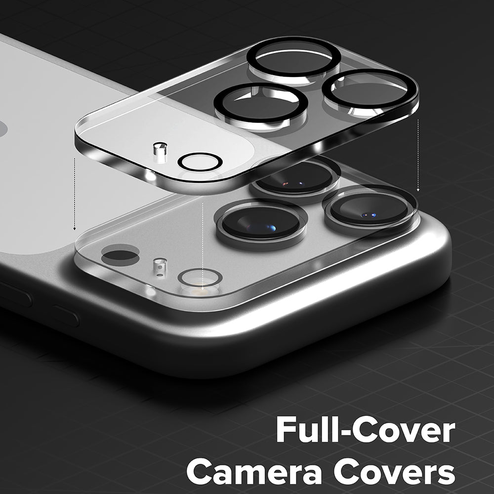 Ringke bakkameraskyddsfilm för Apple iPhone 18 Pro, härdat glas, set med 2 stycken, transparent