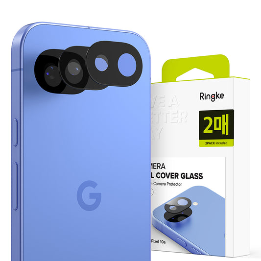 Skyddsfilm för bakre kameran Ringke för Google Pixel 10a, Härdat glas, Set med 2 stycken, Transparent