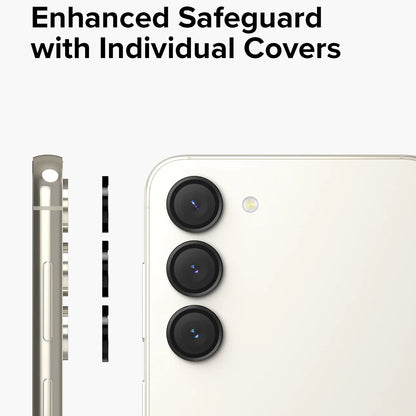 Skyddsfilm för bakre kameran Ringke för Samsung Galaxy S23+ S916 / S23 S911, Härdat glas, Svart